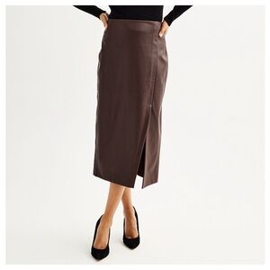 Nine West leather skirt